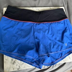 Sweaty Betty royal blue running shorts